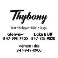 Thybony Paint Wallpaper Blinds And Design logo